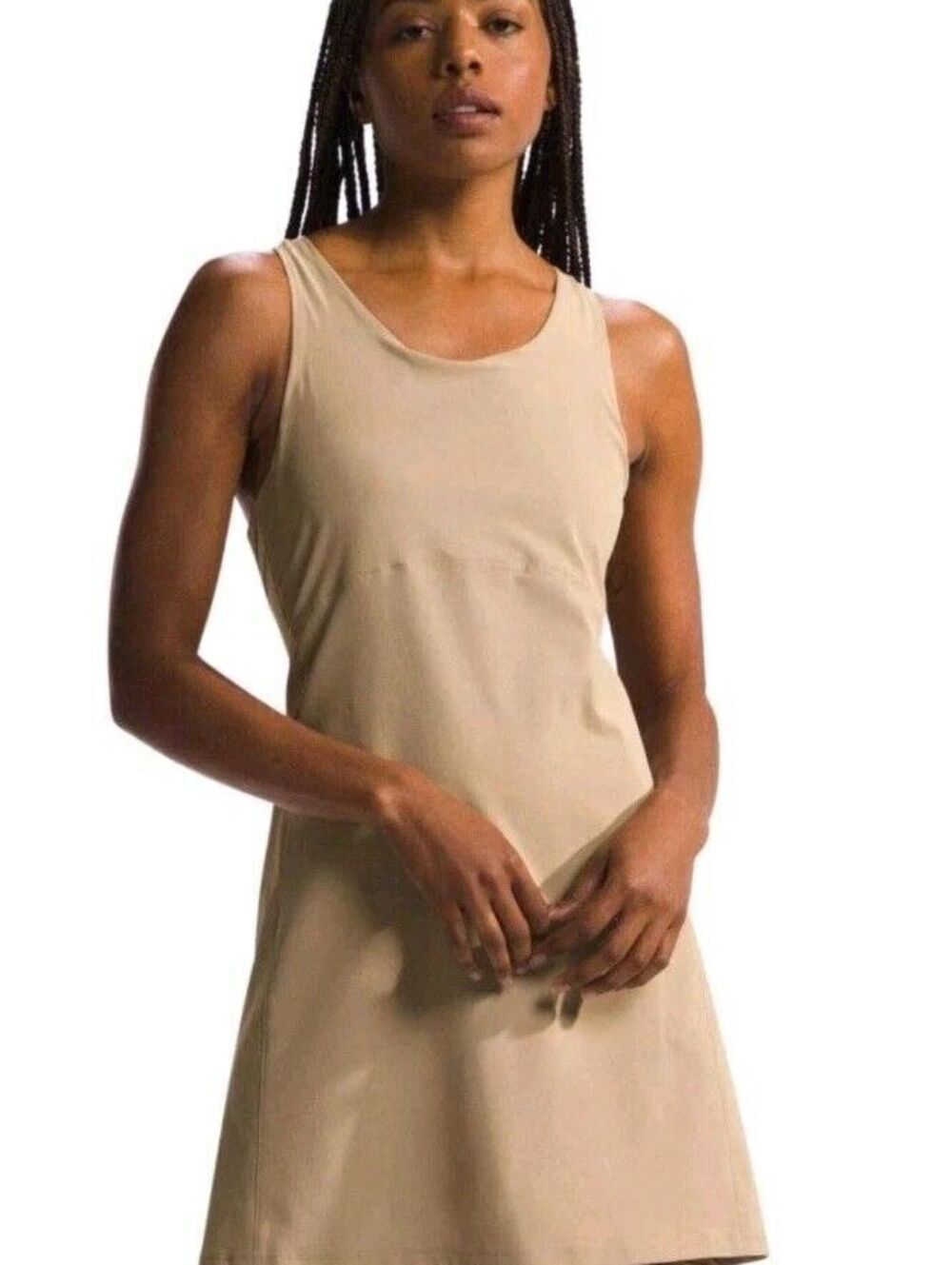 North Face Women's Arque Dress Pickleball Tennis Khaki Stone Built In Shorts Med